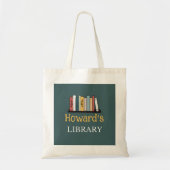 LEUK! Canvas tas - Bibliotheek - Gepersonaliseerd  (Voorkant)
