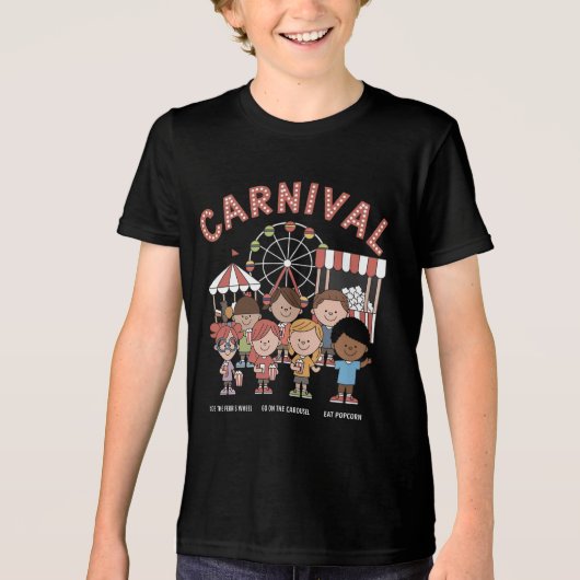 Leuk carnaval Tri-Blend shirt (Voorkant)