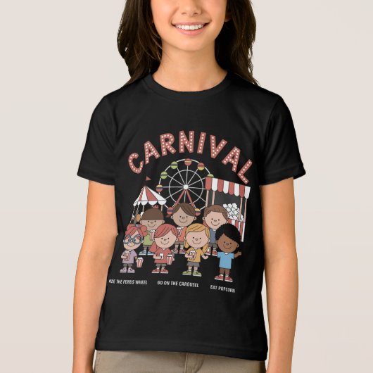 Leuk carnaval Tri-Blend shirt (Voorkant)