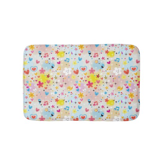 leuk cartoon-patroon badmat (Voorkant)