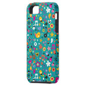 leuk cartoon patroon blauwgroen Case-Mate iPhone case (Achterkant Links)