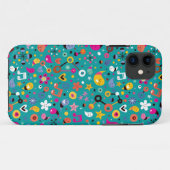 leuk cartoon patroon blauwgroen Case-Mate iPhone case (Achterkant (horizontaal))