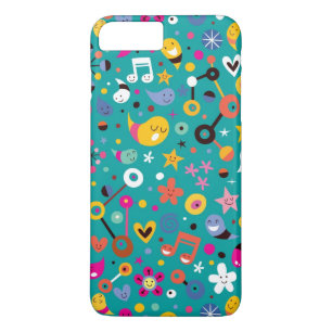 leuk cartoon patroon blauwgroen Case-Mate iPhone case