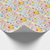 leuk cartoon-patroon cadeaupapier (Hoek)