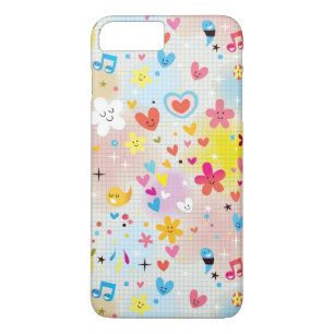leuk cartoon-patroon 	iPhone 8/7 plus hoesje