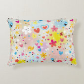 leuk cartoon-patroon decoratief kussen (Voorkant)