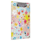 leuk cartoon-patroon klembord (Rechts)