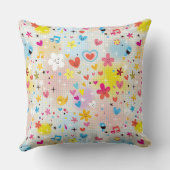 leuk cartoon-patroon kussen (Achterkant)