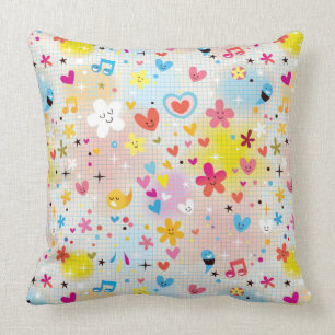 leuk cartoon-patroon kussen