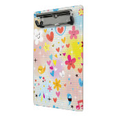 leuk cartoon-patroon mini klembord (Angled2)