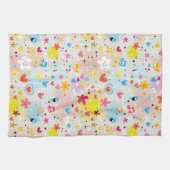 leuk cartoon-patroon theedoek (Horizontaal)