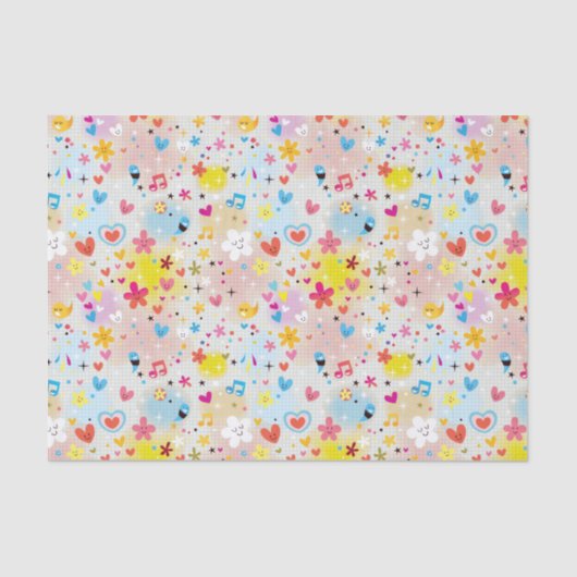 leuk cartoon-patroon tissuepapier (Voorkant)