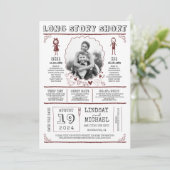 Leuk Casual en Leuk Sla de datumfoto op Save The Date (Staand voorkant)