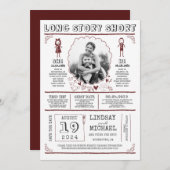 Leuk Casual en Leuk Sla de datumfoto op Save The Date (Voorkant / Achterkant)