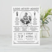 Leuk Casual en Leuk Sla de datumfoto op Save The Date (Staand voorkant)