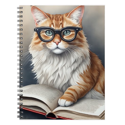 Leuk Cat Persoonlijk Leeslogboek Journaal Notitieboek (Voorkant)