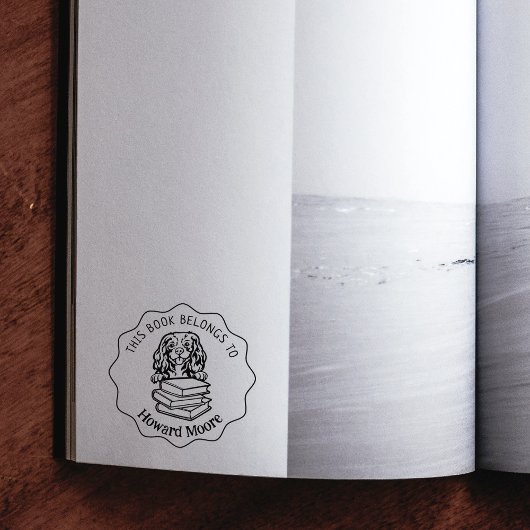 Leuk Cavalier King Charles hondenboek Rubberstempel