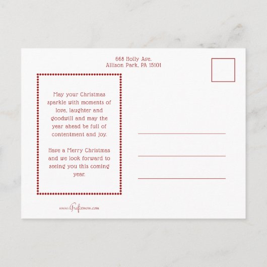 Leuk Celibrate aangepaste tekst fotosjabloon Briefkaart (Achterkant)