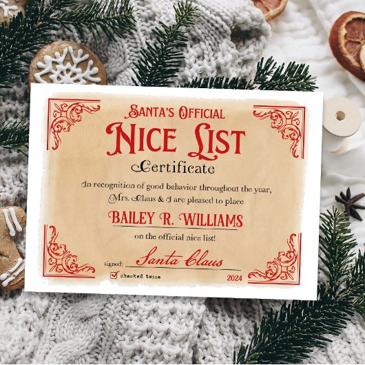 leuk Certificaat Santa Magical Kaart