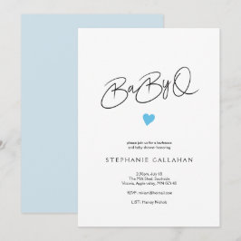 Leuk Chic Baby Baby Q Douche Blauw Hart Motief Kaart