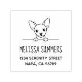 Leuk Chihuahua hondenadres Zelfinktende Stempel (Design)