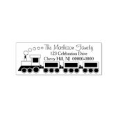 Leuk Choo Choo trein retour adres Rubberstempel (Afrduk)