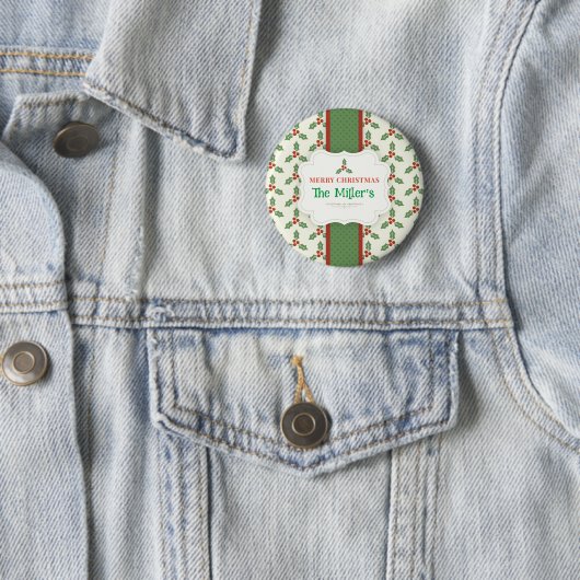 LEUK! Christmas Button - gepersonaliseerd -Naam to (In situ)