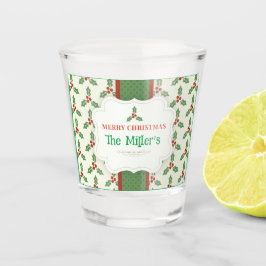 LEUK! Christmas Shot Glass - Gepersonaliseerd -Naa Glas