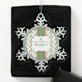 LEUK! Christmas Snowflake - Gepersonaliseerd - Naa Tin Sneeuwvlok Ornament