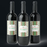 LEUK! Christmas Wine Labels - Gepersonaliseerd -Na Wijn Etiket<br><div class="desc">LEUK! Christmas Wine Labels - Gepersonaliseerd -Voeg naam toe Meer zoals dit en gepersonaliseerde producten: zazzle.com/store/evreething</div>