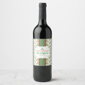 LEUK! Christmas Wine Labels - Gepersonaliseerd -Na Wijn Etiket (Voorkant)