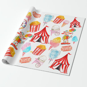 Leuk Circus Carnaval Festival Kinderen Kinder Fees Cadeaupapier
