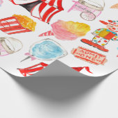 Leuk Circus Carnaval Festival Kinderen Kinder Fees Cadeaupapier (Hoek)