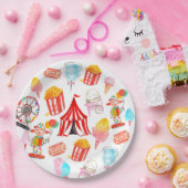 Leuk Circus Carnaval Festival Kinderen Kinder Fees Papieren Bordje (Feest)