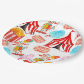 Leuk Circus Carnaval Festival Kinderen Kinder Fees Papieren Bordje (Gekanteld)