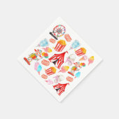 Leuk Circus Carnaval Festival Kinderen Kinder Fees Servet (Hoek)