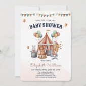 Leuk Circus Dier Jongen Baby shower Kaart (Voorkant)
