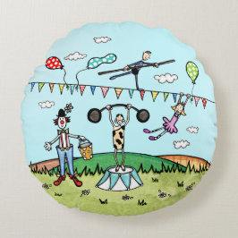 Leuk circus thema rond kussen