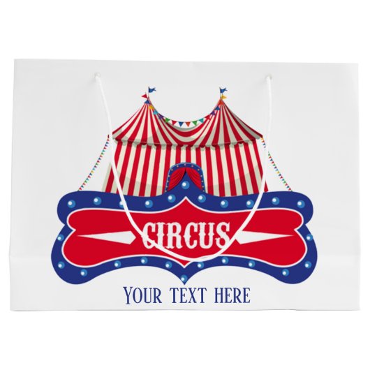 leuk circusfeest groot cadeauzakje (Achterkant)