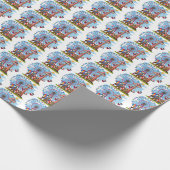 leuk circusfeest kinder cadeaupapier (Hoek)