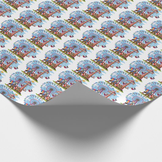 leuk circusfeest kinder cadeaupapier (Hoek)