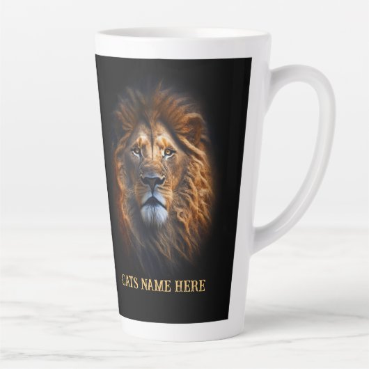 Leuk citaat "Ik hou van mijn kat" Lion Latte Mok (Rechts)