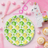 Leuk citroen limoen patroon papieren bordje (Feest)