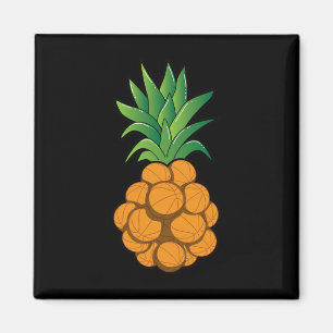 Leuk cool basketbal ananas ontwerp - grafische kun magneet
