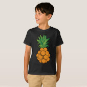 Leuk cool basketbal ananas ontwerp - grafische kun t-shirt (Voorkant volledig)