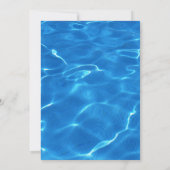 Leuk Cool Pool Party | Zwemverjaardag uitnodiging (Achterkant)