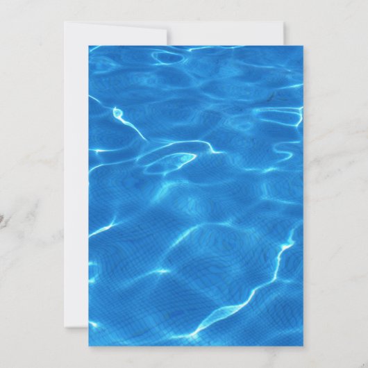 Leuk Cool Pool Party | Zwemverjaardag uitnodiging (Achterkant)