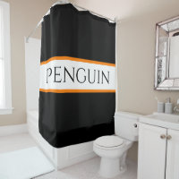 Leuk Cool Zwart Wit Sinaasappel Strepen Pinguïn Te