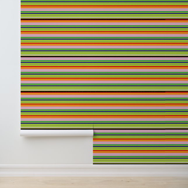 Leuk, creatief en kleurrijk behang (Applicatie)