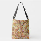 Leuk cupcake patroon, cupcake achtergrond patroon crossbody tas (Voorkant)